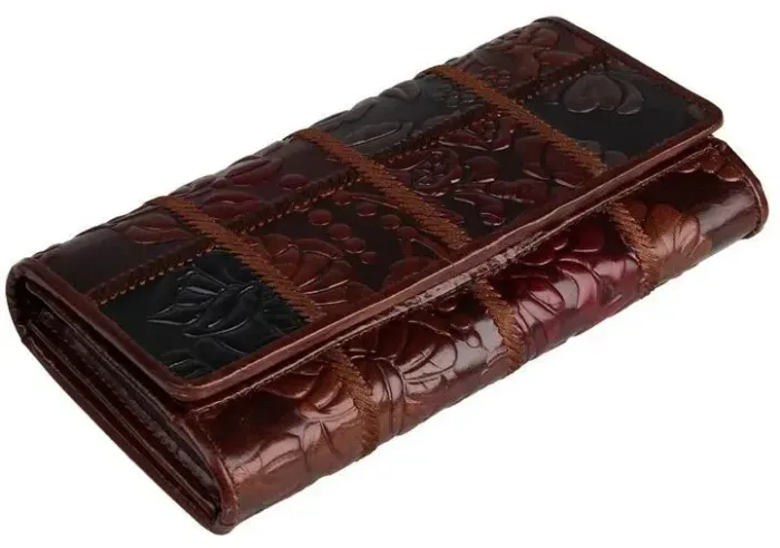 Кошелек женский Vintage 14349 кожаный Коричневый