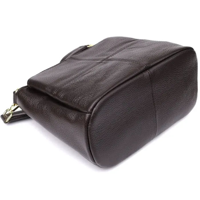 Жіноча сумка з натуральної шкіри зі зручною внутрішньою організацією Vintage 22979 Коричневий