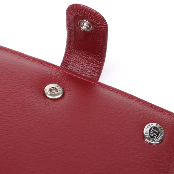 Стильна обкладинка на документи для жінок з натуральної шкіри ST Leather 23117 Бордовий