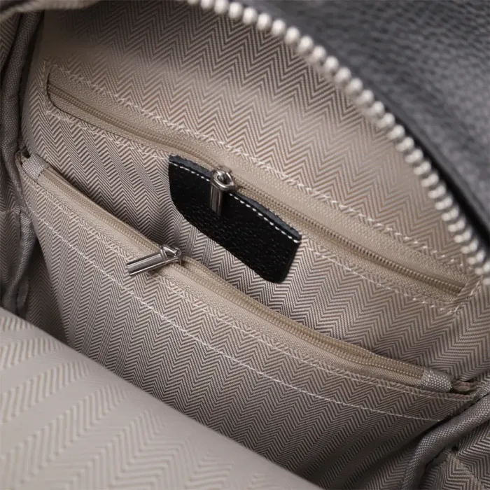 Цікавий жіночий рюкзак з натуральної шкіри Vintage 23059 Чорний