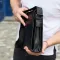 Сумка месенджер 21.5x25x7 шкіряна барсетка для чоловіків Tiding Bag 35775 чорна