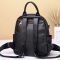 Жіноча шкіряна сумка наплічна міська 21х28х13, рюкзак для кожного дня, чорни