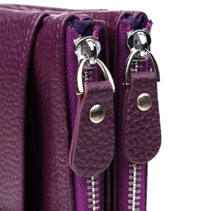 Яскравий жіночий гаманець з натуральної шкіри CANPELLINI 20873_1 Фіолетовий