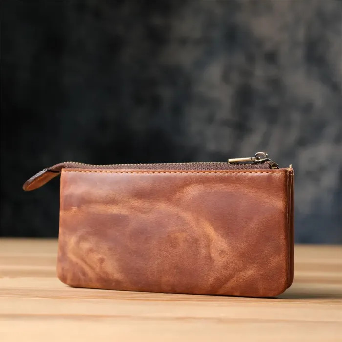 Практична ключниця на два відділення з матової натуральної шкіри Tony Perotti 20837_1 (3350 whisky) Світло-коричневий