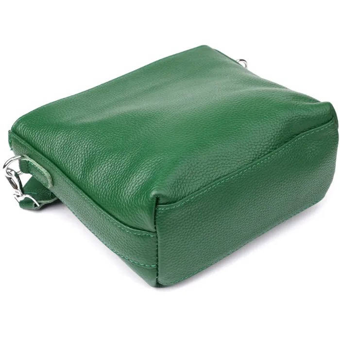 Стильна жіноча шкіряна сумка на кожен день. Vintage 22913 Зелений