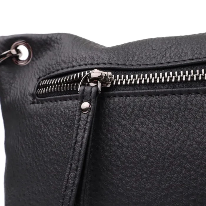 Модна жіноча сумка на плече з натуральної шкіри Vintage 23004 Чорний