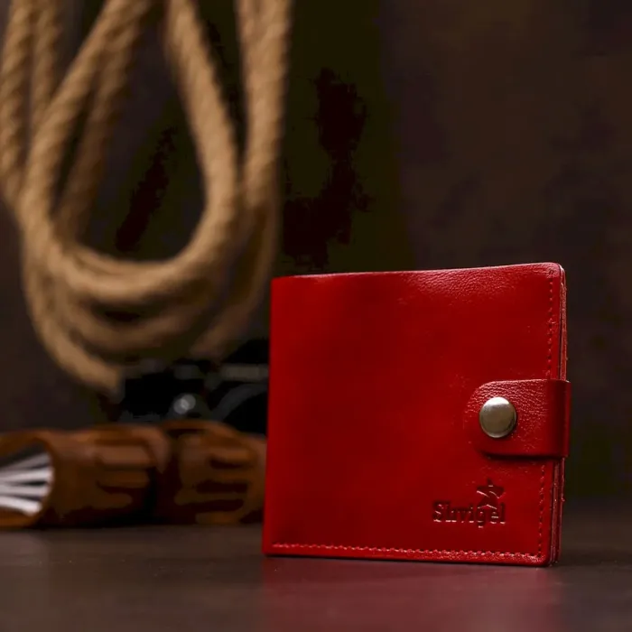 Жіноче невелике шкіряне портмоне Shvigel 16461 Червоний