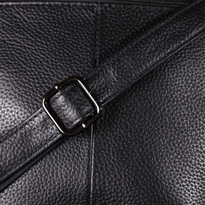 Унікальна сумка жіноча з натуральної шкіри Vintage 22993 Чорний