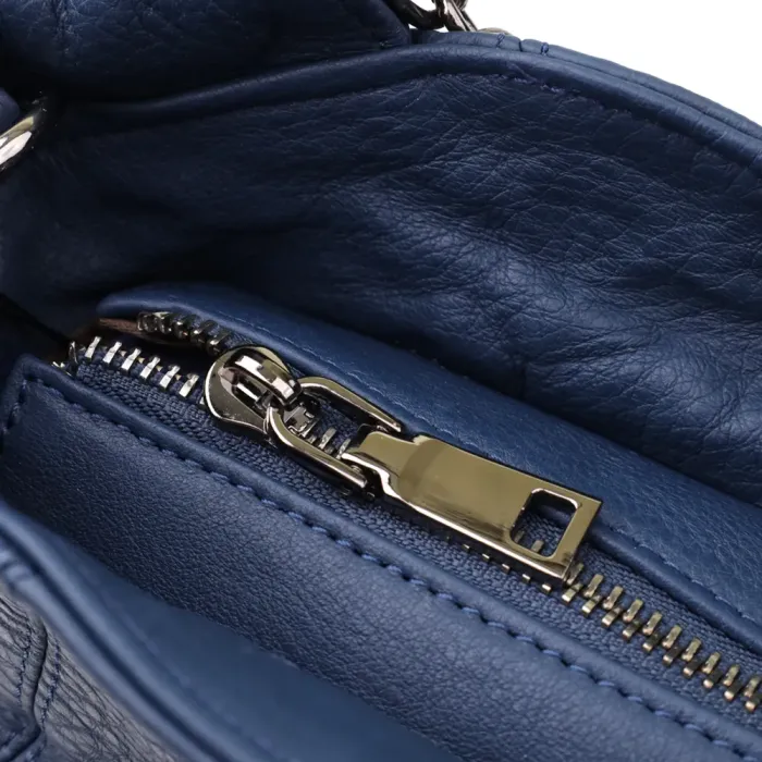 Сумка на кожен день з натуральної шкіри Vintage 22988 Синій