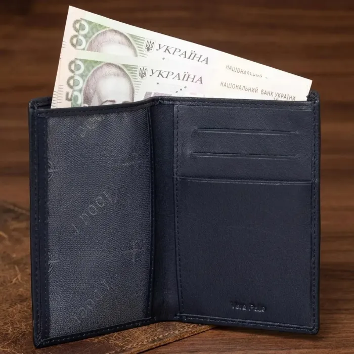 Чоловіче портмоне Tony Perotti з натуральної шкіри Cortina 5015 nero (90227) Чорне