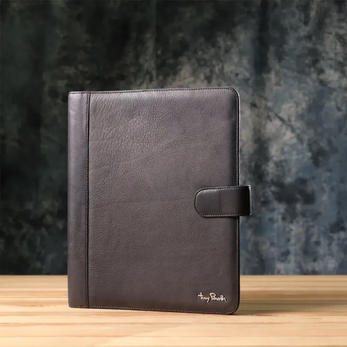 Діловий органайзер із зернистої натуральної шкіри Tony Perotti 20840_1 (2283 nero) Чорний