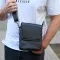 Чоловіча сумка барсетка на одне плече 17.5х22х6 , нагрудний месенджер для телефону, чорний