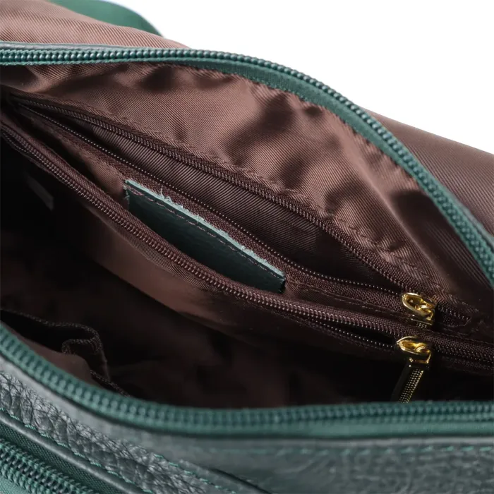 Повсякденна жіноча сумка з натуральної шкіри Vintage 22970 Зелений