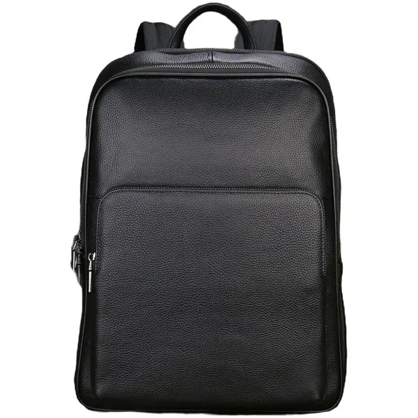 Шкіряний рюкзак для ноутбука на два відділи Vintage 20906_1 Чорний