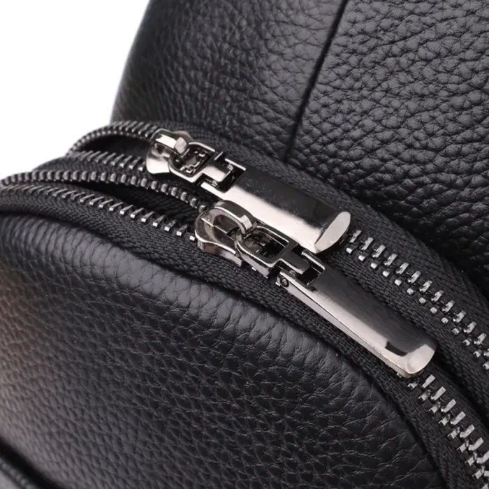 Чоловіча сумка через плече з натуральної шкіри Vintage 23018 Чорний