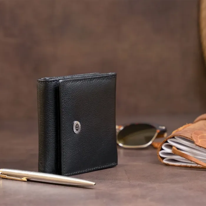 Компактний жіночий гаманець ST Leather 19256 Чорний