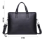 Шкіряна чоловіча ділова сумка-портфель портфель для ноутбука 37х28.5х7, дипломат для офіса Tiding Bag 64028 чорний