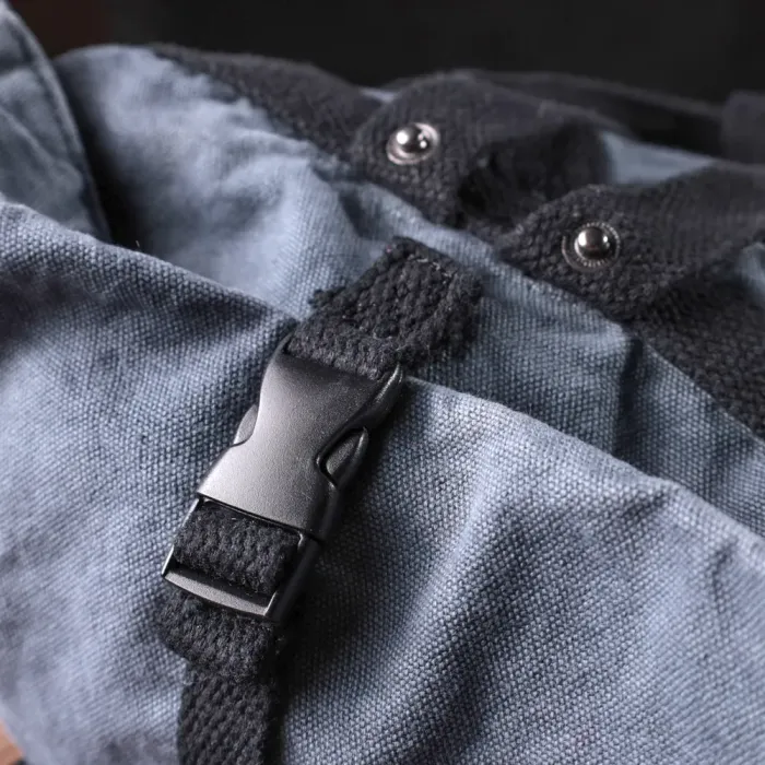 Модний міський рюкзак-мішок унісекс із щільного текстилю Vintage 15076 Сірий