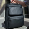 Чоловічий рюкзак для ноутбука та поїздок з натуральної шкіри 40х30х16, сумка наплічна Tiding Bag, чорна