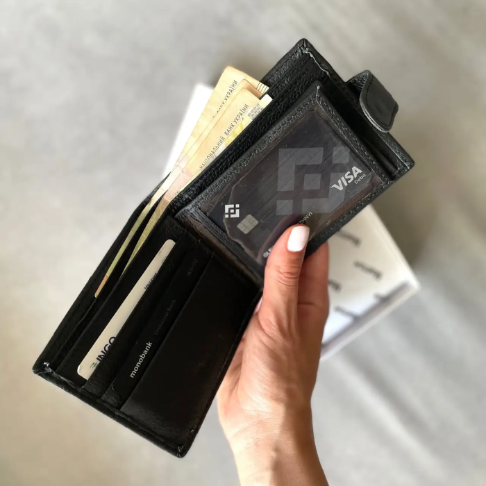 Чоловіче портмоне з натуральної шкіри