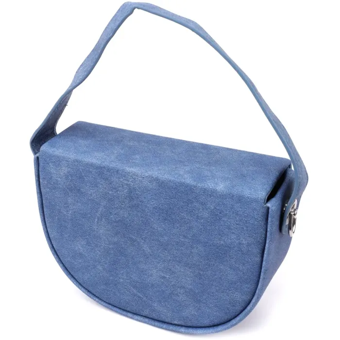 Каркасна сумка жіноча з якісного текстилю Vintage 15147 Синій