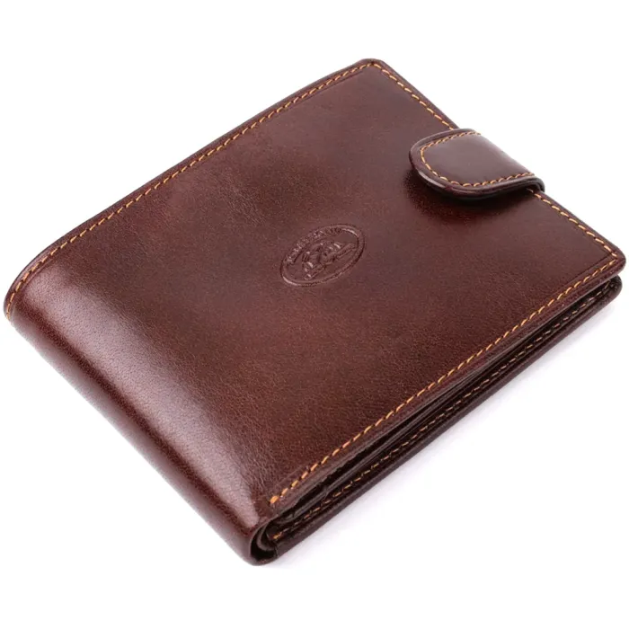 Чоловічий гаманець з гладкої натуральної шкіри Tony Perotti 20852_1 (396A-Q moro) Коричневий