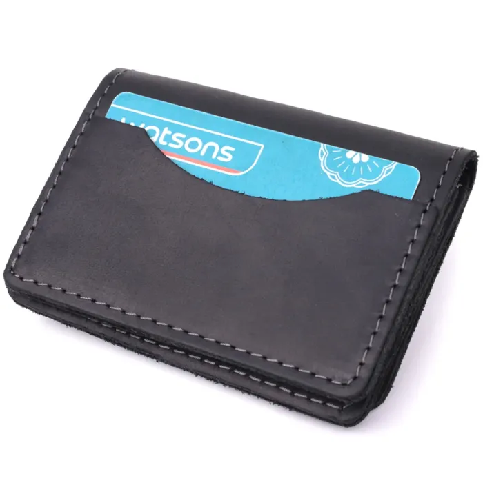 Чудова обкладинка на автодокументи у вінтажній шкірі GRANDE PELLE 22872 Чорний