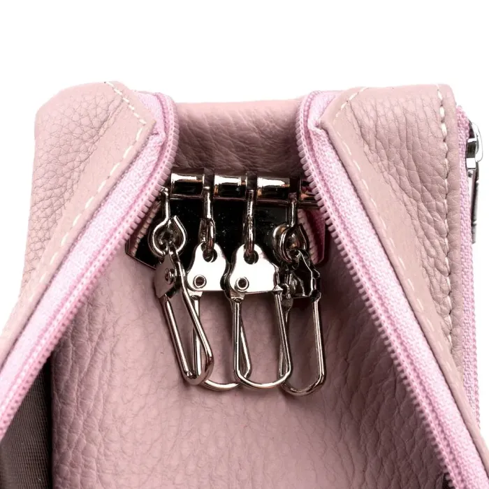 Ключниця-гаманець з кишенькою унісекс ST Leather 19350 Лілова