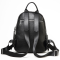 Жіночий шкіряний рюкзак міський 30х23х12, наплічник з натуральної шкіри, чорний