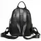 Жіночий шкіряний рюкзак міський 30х23х12, наплічник з натуральної шкіри, чорний