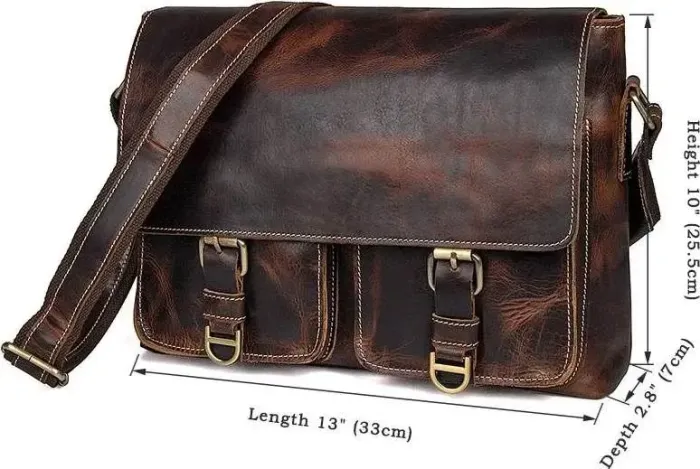 Сумка чоловіча Vintage 14524 Коричнева