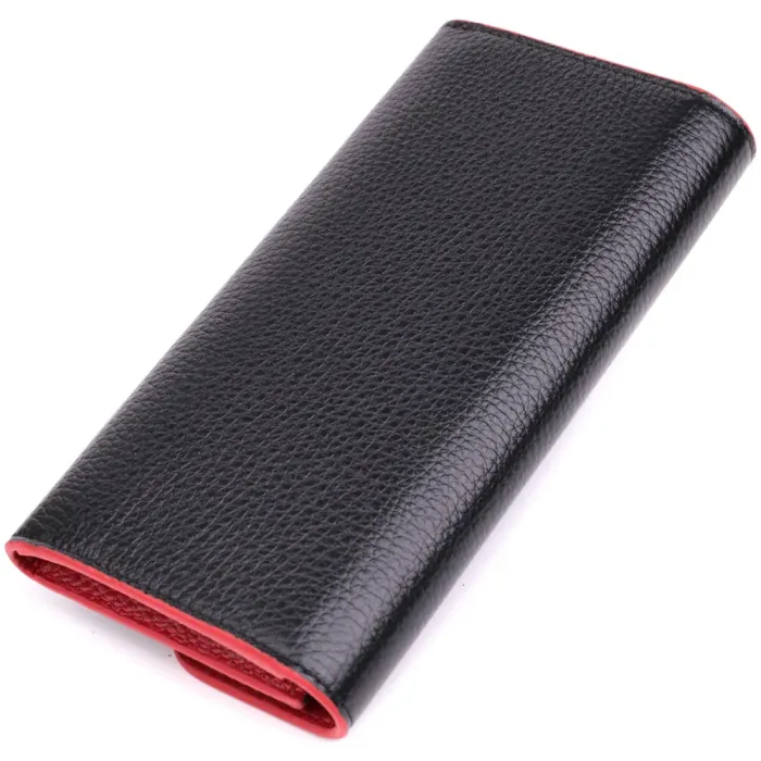 Жіночий гаманець із трикутним клапаном із натуральної шкіри Tony Bellucci 22860 Чорний