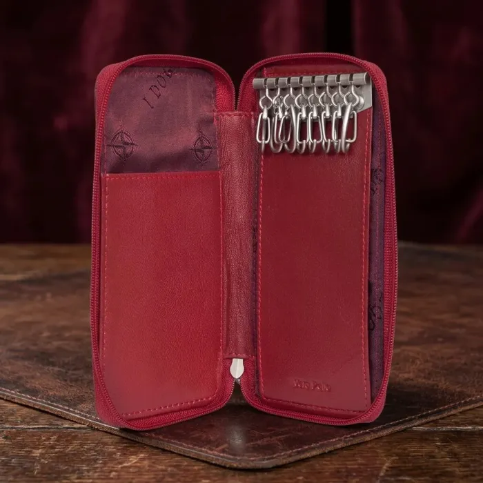 Ключниця Tony Perotti з натуральної шкіри Cortina 5026 rosso (90293) Червона