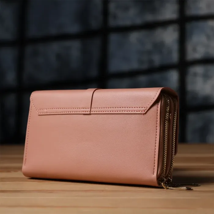 Жіночий клатч на плече з екошкіри Vintage 15144 Рожевий