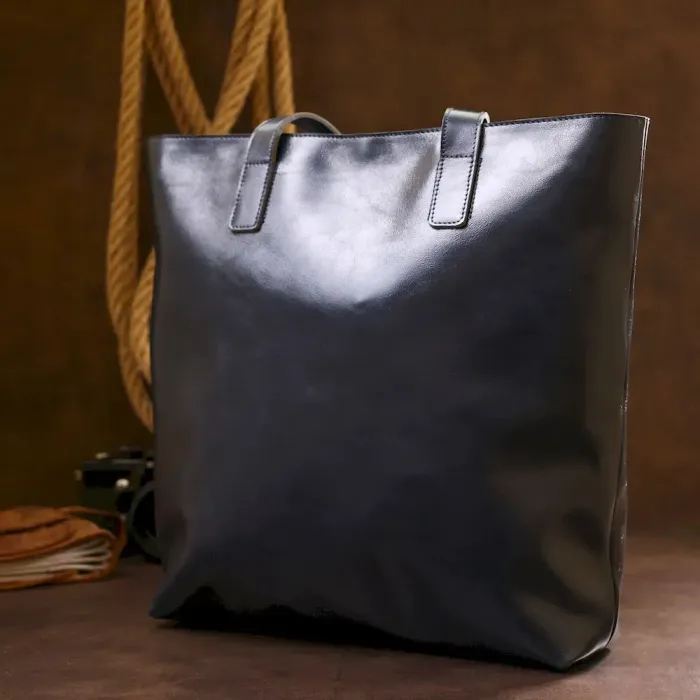 Вместительная женская сумка-шоппер Shvigel 16369 Синий