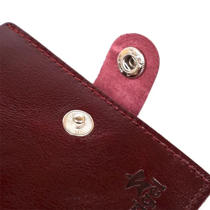 Класичне шкіряне портмоне Shvigel 16505 Бордовий