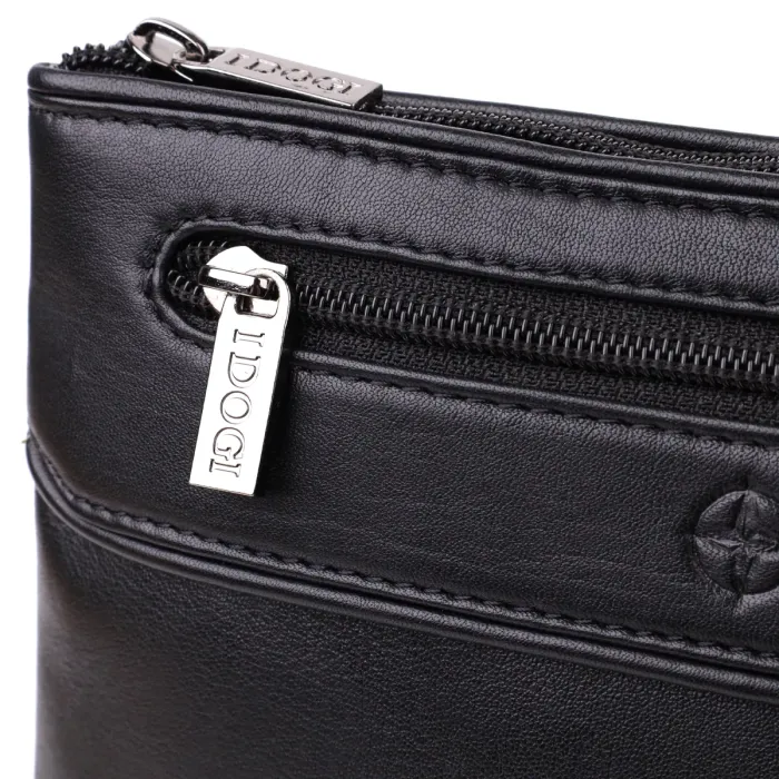 Чоловіча сумка через плече з натуральної шкіри Tony Perotti 20881_1 (6045 nero) Чорний