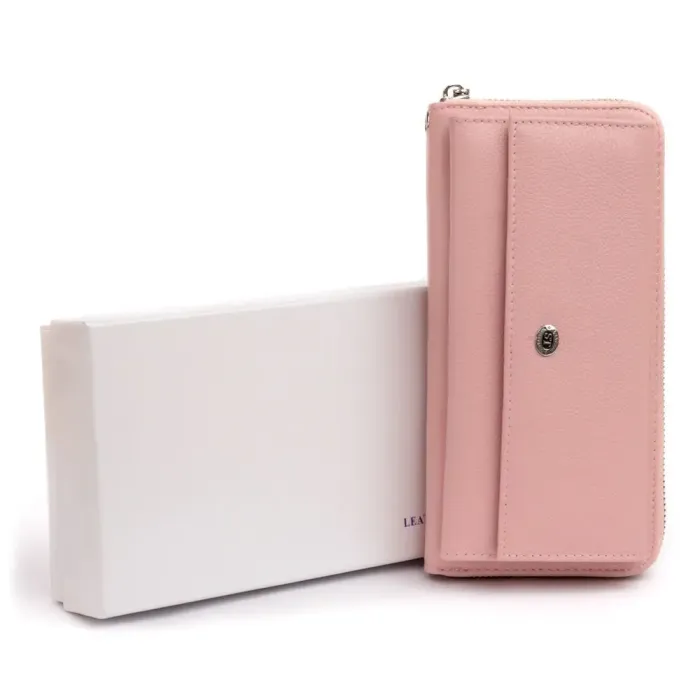 Гаманець пастельний ST Leather 19297 Рожевий
