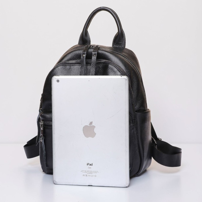 Жіноча сумка наплічна на кожен день 31х27х15, рюкзак для кожного дня, чорна