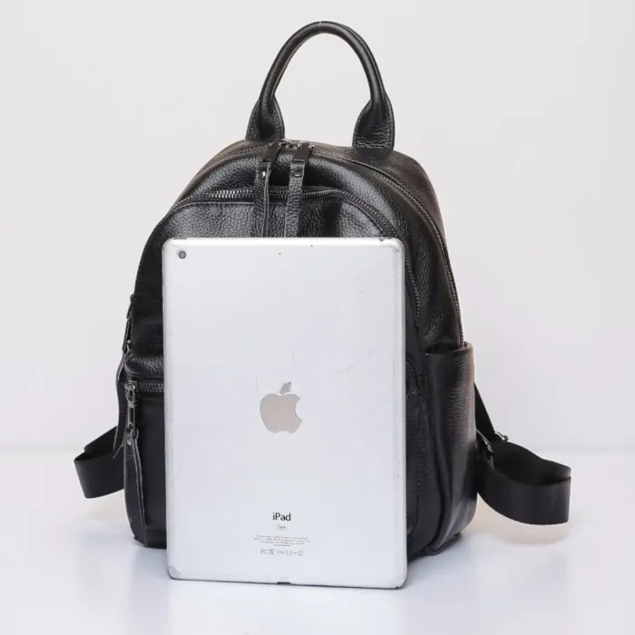 Жіноча сумка наплічна на кожен день 31х27х15, рюкзак для кожного дня, чорна