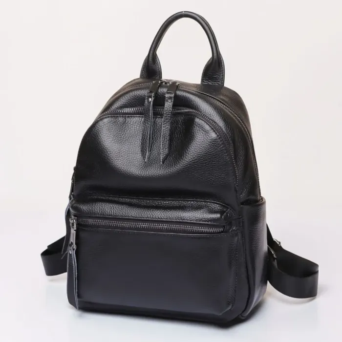 Жіноча сумка наплічна на кожен день 31х27х15, рюкзак для кожного дня, чорна