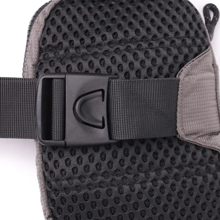 Зручна слінг сумка для подорожей із якісного текстилю Vintage 22869 Сірий