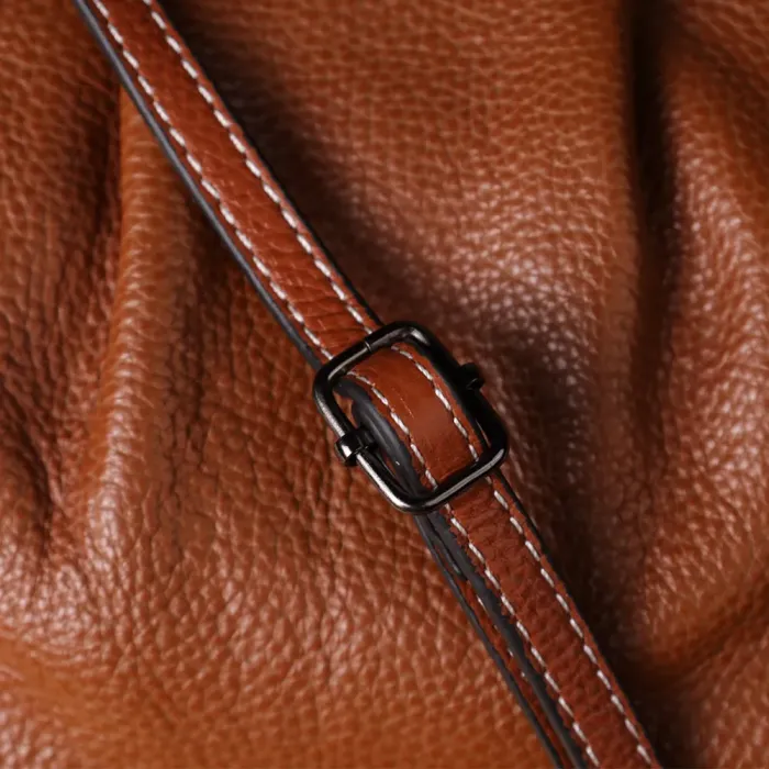 Жіноча сумка з драпіруванням з натуральної шкіри Vintage 22895