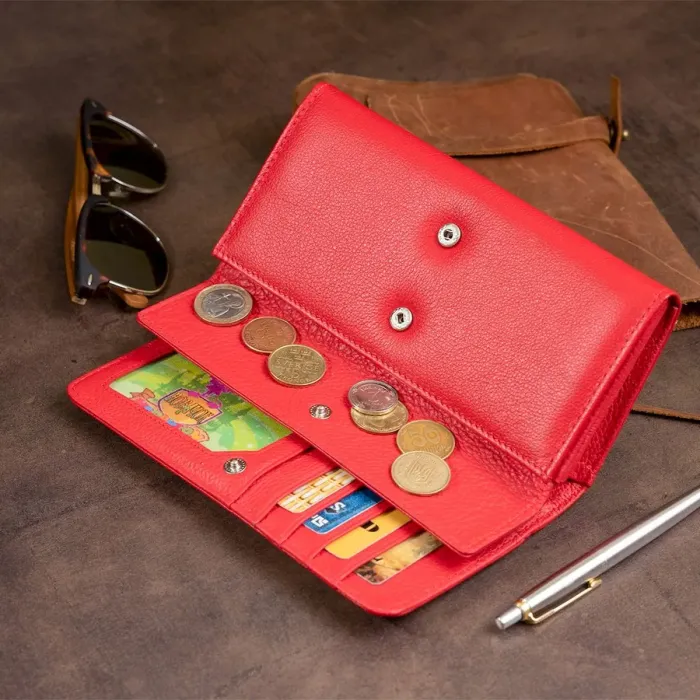 Гаманець шкіряний жіночий ST Leather 19287 Червоний