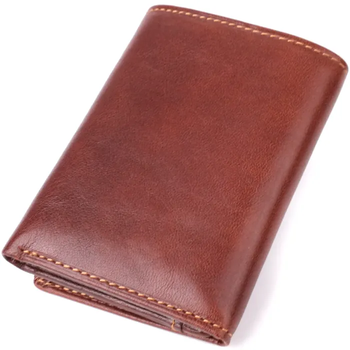 Компактний гаманець для чоловіків з натуральної глянсової шкіри Tony Perotti 20900_1 (3810 moro) Коричневий