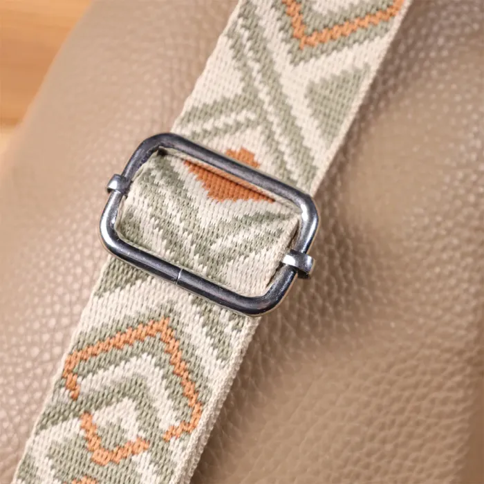 Слінг сумка з натуральної шкіри для жінок Vintage 22939 Бежевий