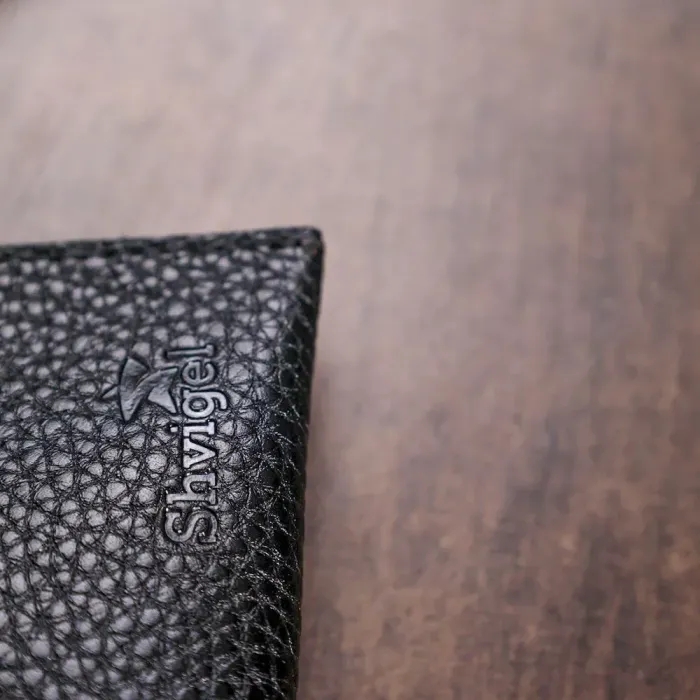 Шкіряна тревел-косметичка Shvigel 16416 Чорний