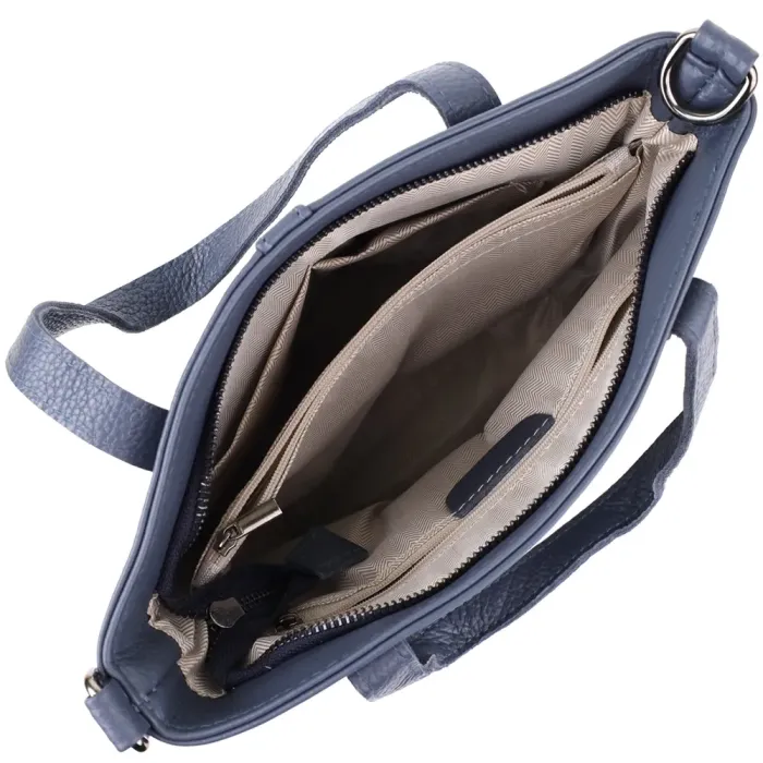 Красива сумка жіноча з натуральної шкіри Vintage 22995 Синій