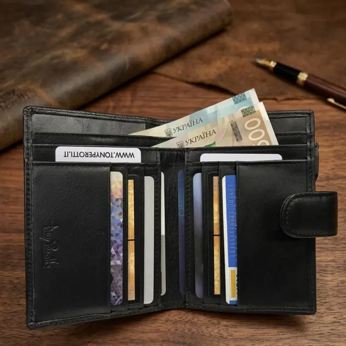 Жіночий гаманець Tony Perotti New Rainbow 1654 nero (90052) Чорний