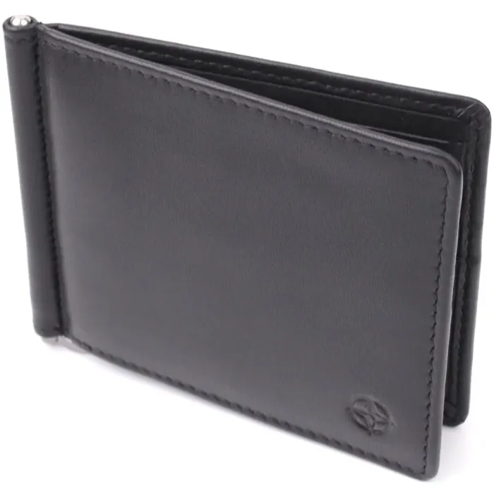 Модний затискач для грошей з м'якої натуральної шкіри Tony Perotti 20848_1 (5000 nero) Чорний